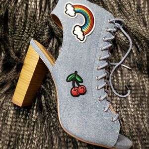 Jean Booties, size 8.5 and 9